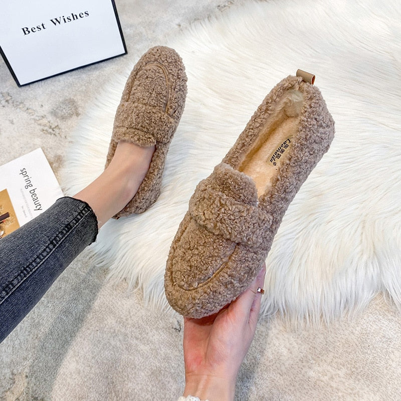 Damen Hausschuhe Plüsch Design Rutschfest Komfortabel 11