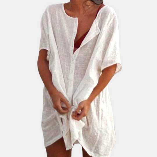 Damen Hemdkleid Luftig für den Sommer 0