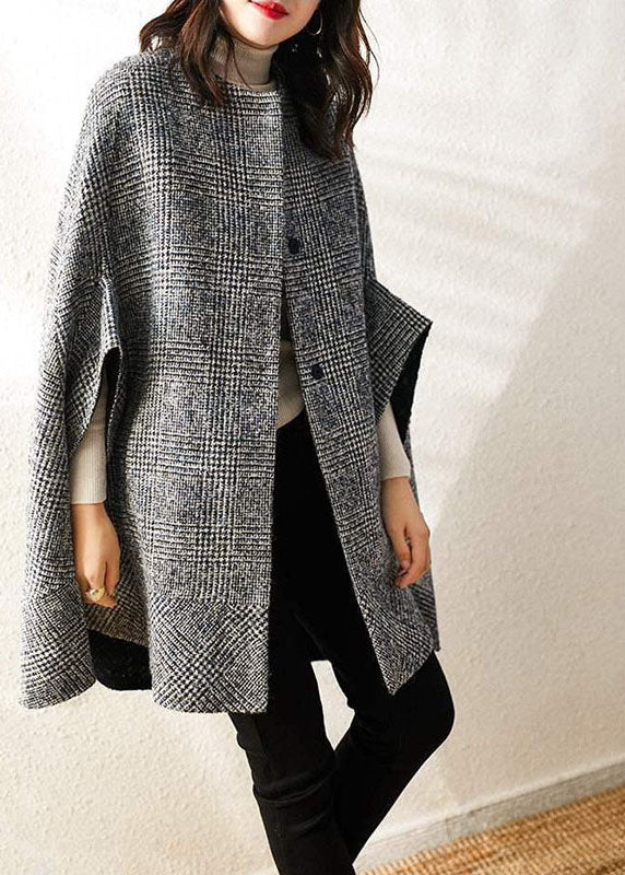 Damen Herbst Parka mit O-Ausschnitt und Knöpfen 2