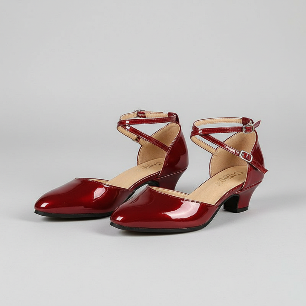 Damen High Heels Klobiger Absatz 1
