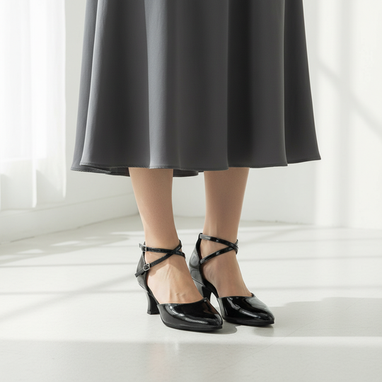Damen High Heels Klobiger Absatz 6