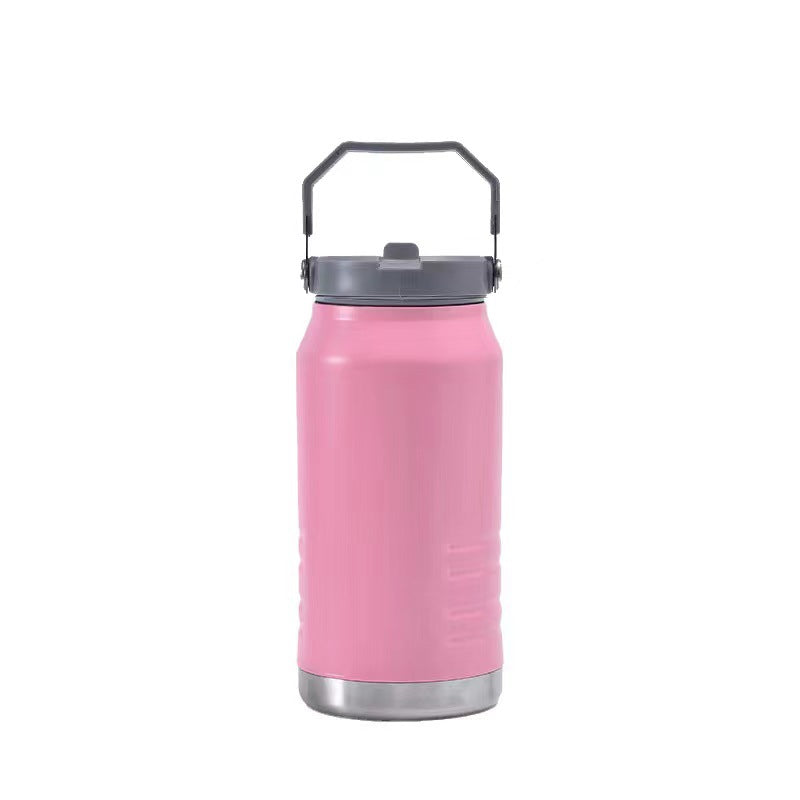 Damen Isolierflasche XL Mit Stabilem Tragegriff - Thermosflasche Für Heiße Und Kalte Getränke 0