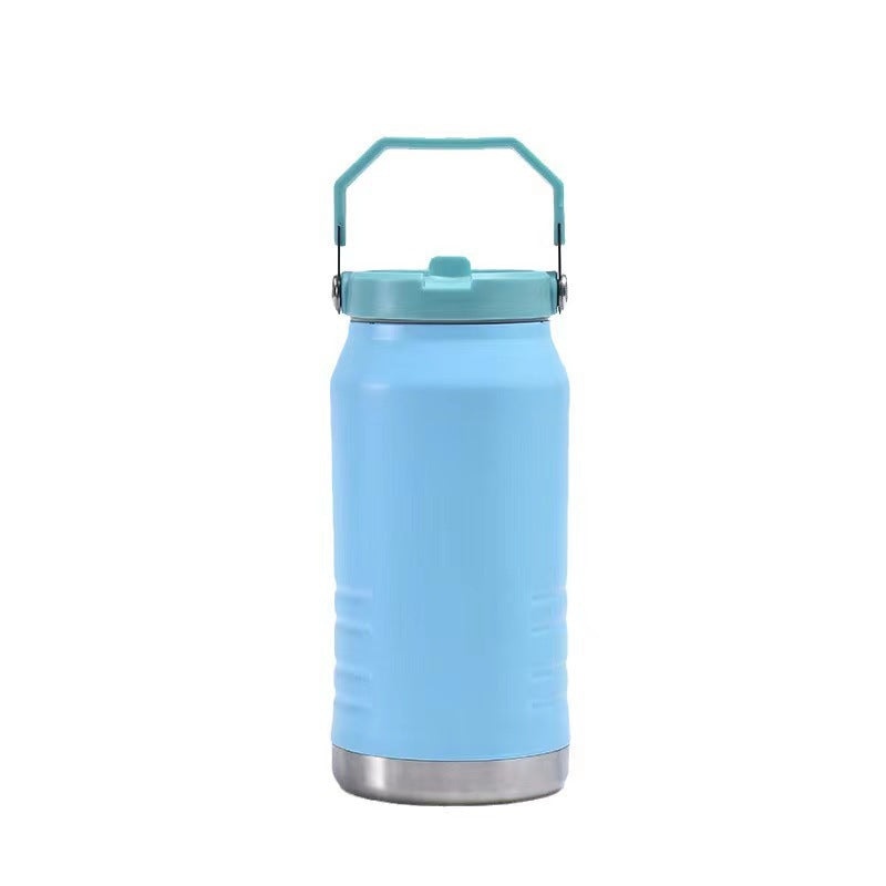 Damen Isolierflasche XL Mit Stabilem Tragegriff - Thermosflasche Für Heiße Und Kalte Getränke 6