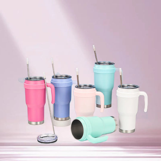 Damen Isolierkaffeebecher mit ergonomischem Griff 1