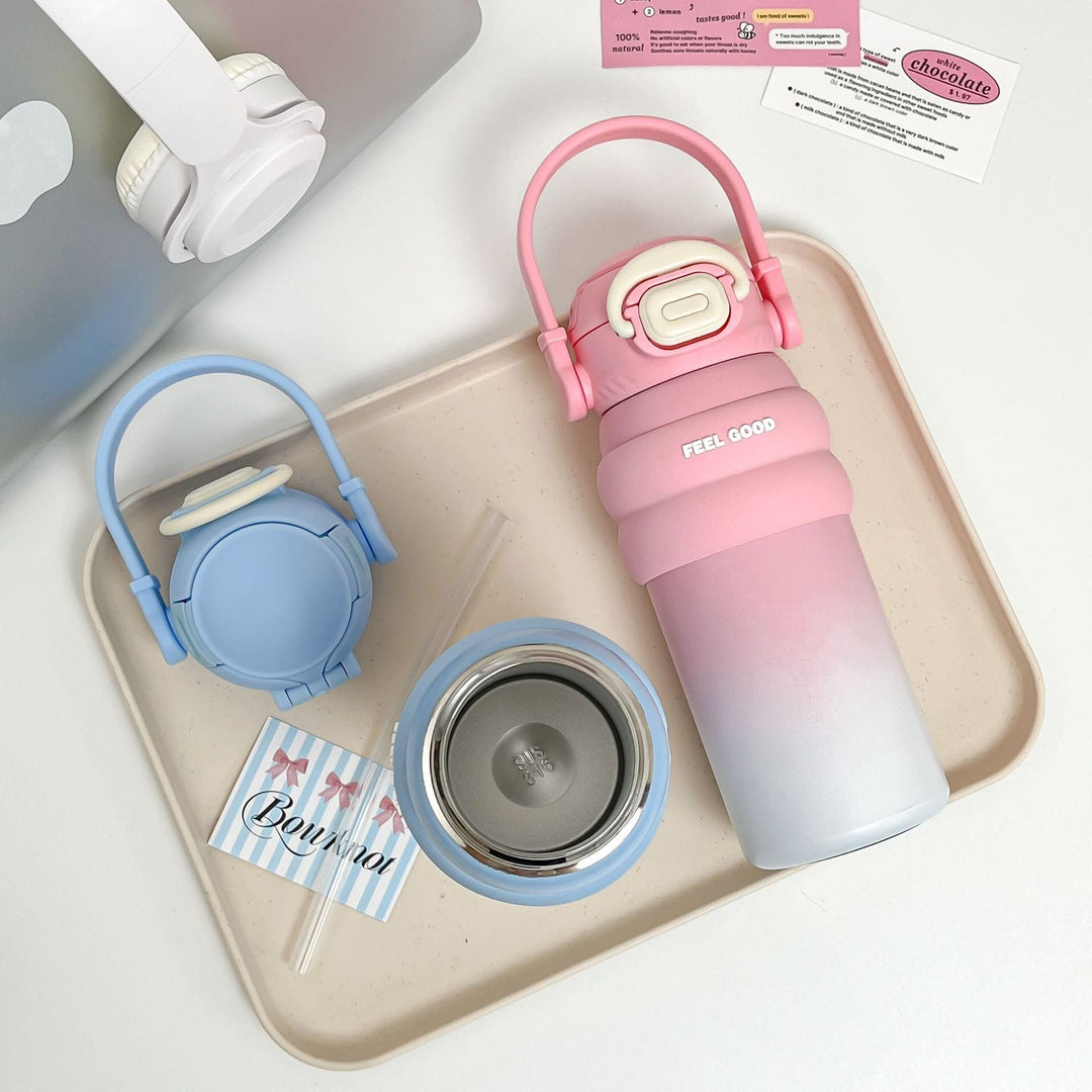Damen Isolierte Wasserflasche mit Ergonomischem Tragegriff 3