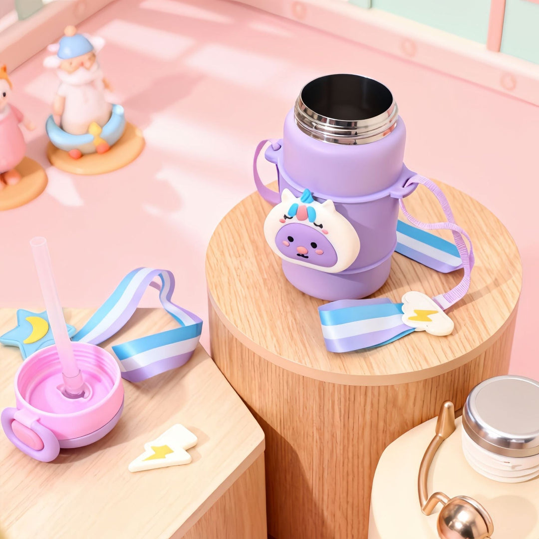 Damen Isolierte Wasserflasche mit Kaninchen-Design 3