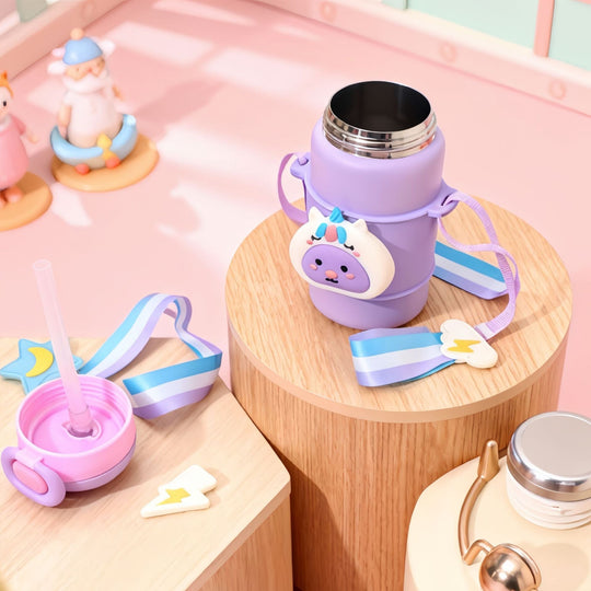 Damen Isolierte Wasserflasche mit Kaninchen-Design 3