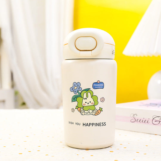 Damen Isoliertrinkflasche mit Tiermotiv für Sport und Reisen 0