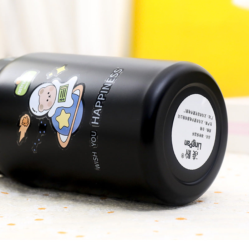 Damen Isoliertrinkflasche mit Tiermotiv für Sport und Reisen 2