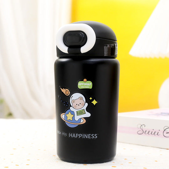 Damen Isoliertrinkflasche mit Tiermotiv für Sport und Reisen 5
