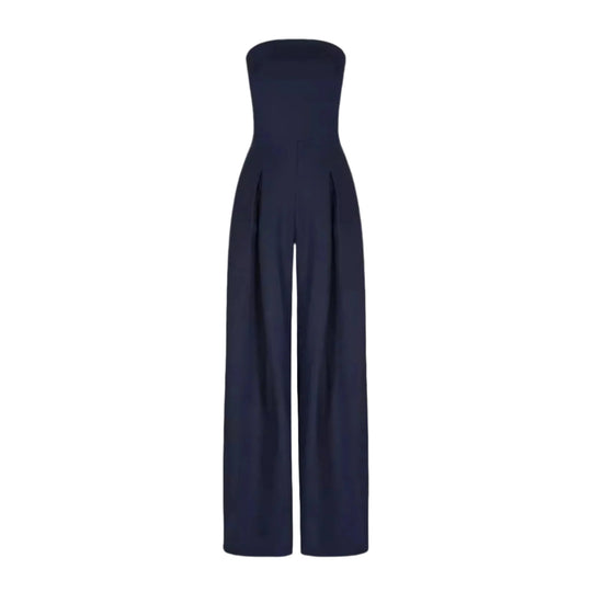 Damen Jumpsuit Strapless Fließend Weit 0