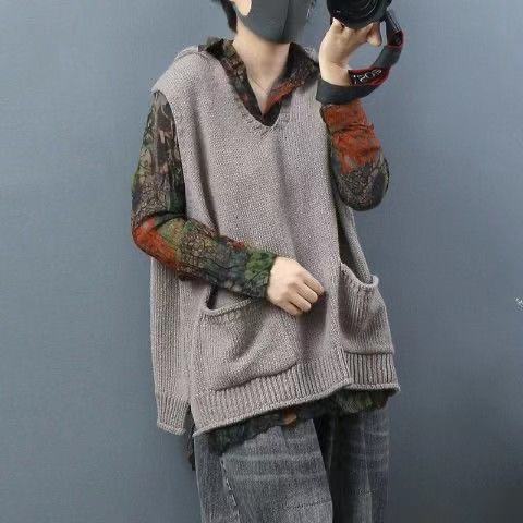 Damen Kapuzen Strickweste im lässigen Stil 6