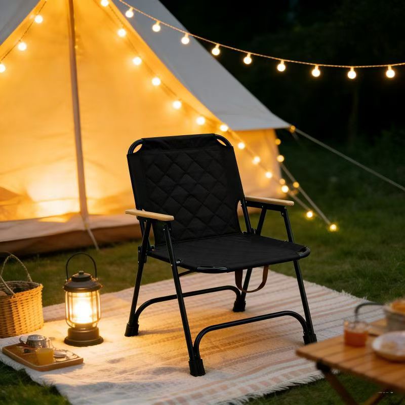Damen Klappstuhl Komfortabel für Camping und Garten – Praktisches Design mit Gepolsterter Sitzfläche 1