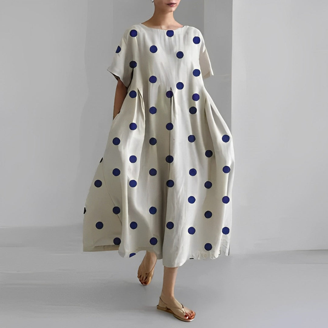 Damen Kleid Blumendruck Baumwolle Figurbetont Kurzarm Sommerkleid 7