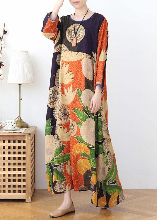 Damen Kleid Patchwork-Design Luftig Sommerlich 3