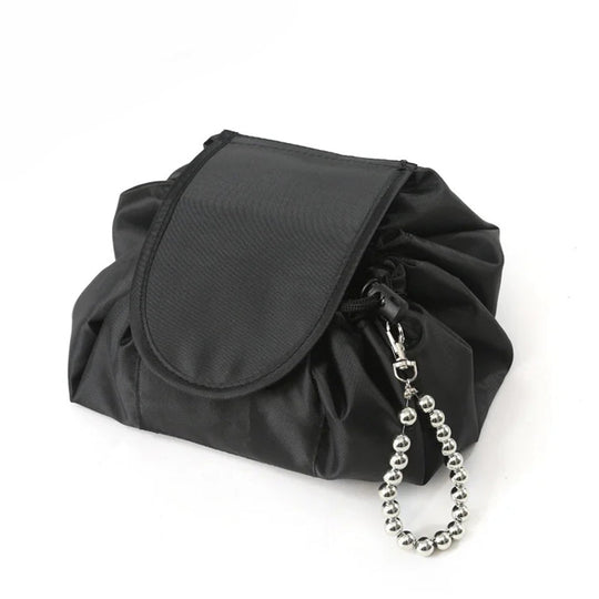 Damen Kulturbeutel Klein für Reisen – Praktische Kosmetiktasche mit Kordelzug 0