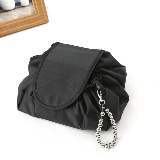 Damen Kulturbeutel Klein für Reisen – Praktische Kosmetiktasche mit Kordelzug 8