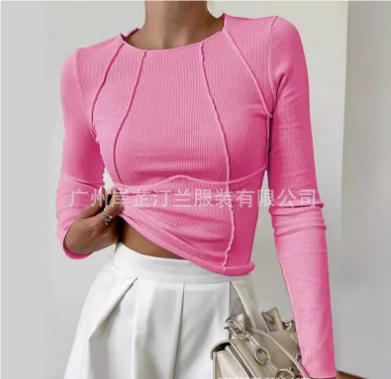 Damen Langarmshirt Basic 6