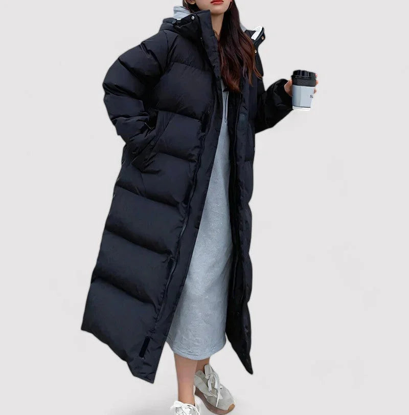 Damen Langer Pufferparka Wasserdicht 2