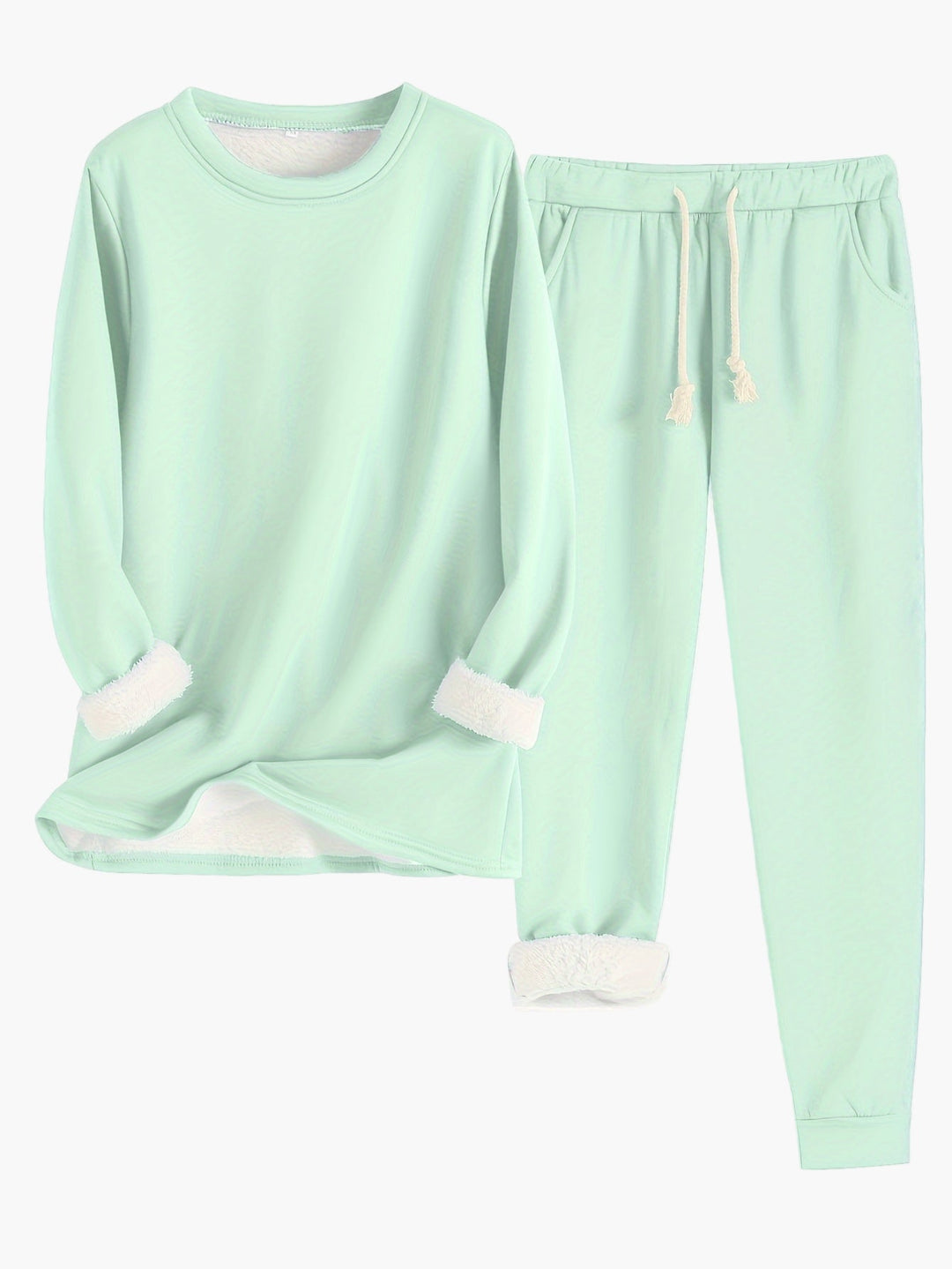 Damen Lounge Set Zweiteilig Lässig 13