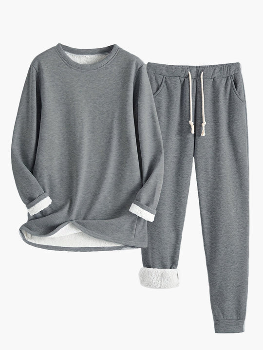 Damen Lounge Set Zweiteilig Lässig 2