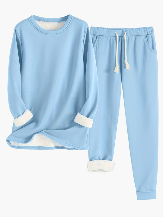 Damen Lounge Set Zweiteilig Lässig 9