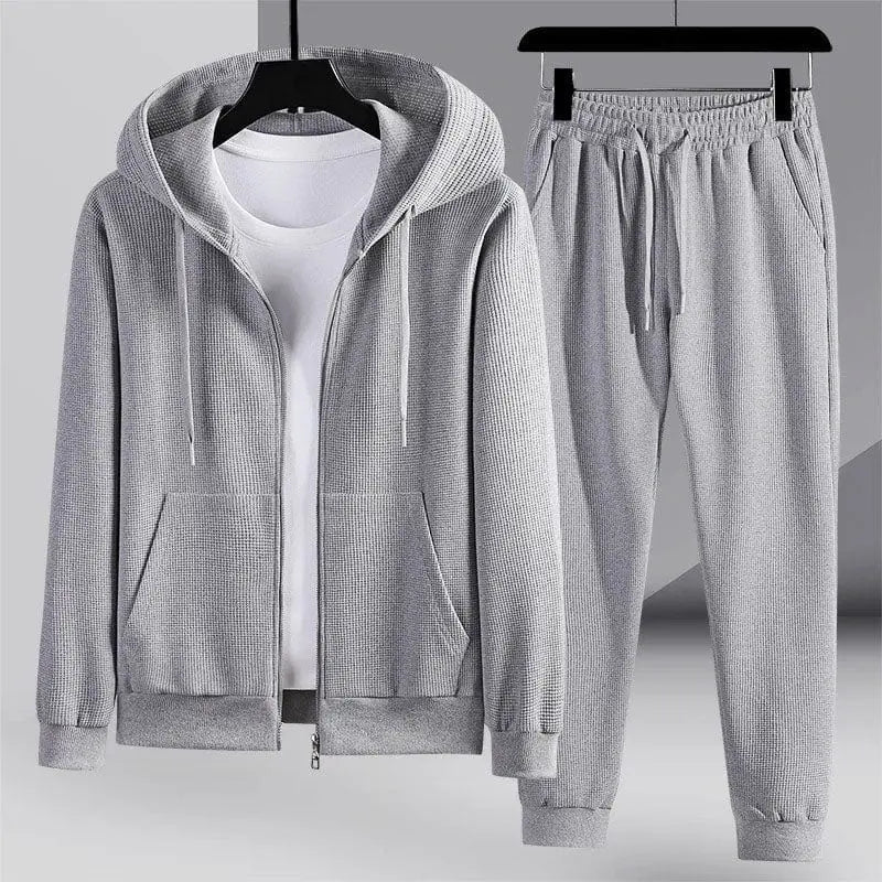 Damen Loungewear Set Waffel Strick Stil 10