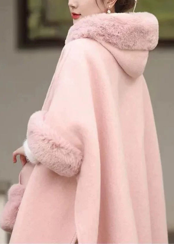 Damen Mantel mit Kapuze und Pelzkragen, Trendy Mäntel für Herbst und Winter 4