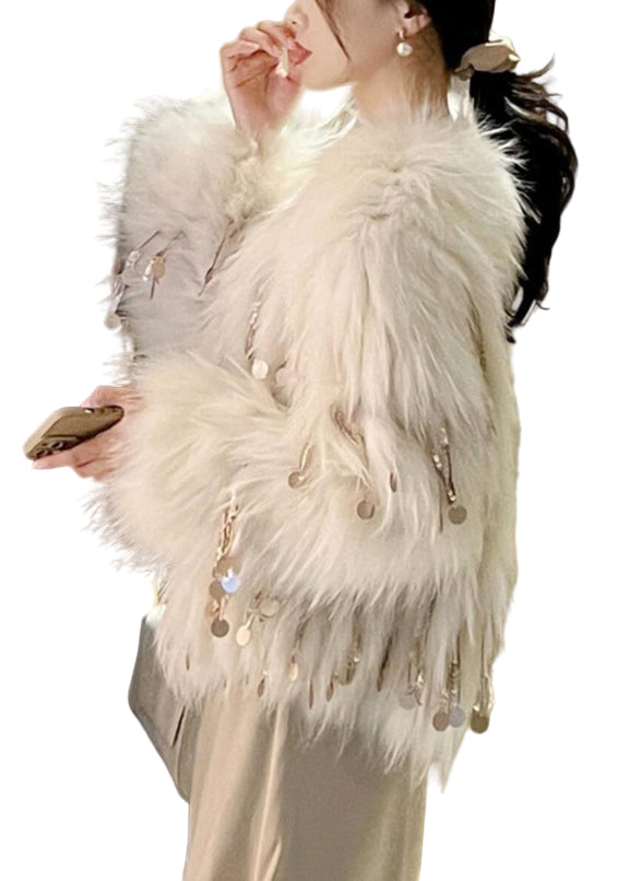 Damen Mäntel mit Pailletten und Quasten im Bohème-Stil 0
