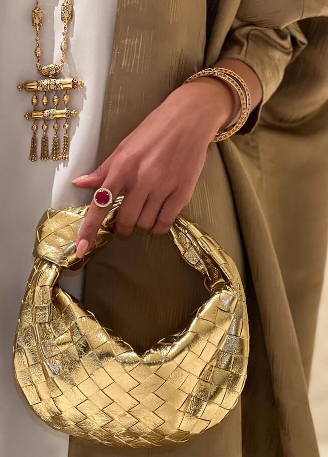 Damen Mini-Handtasche Gewebt 1
