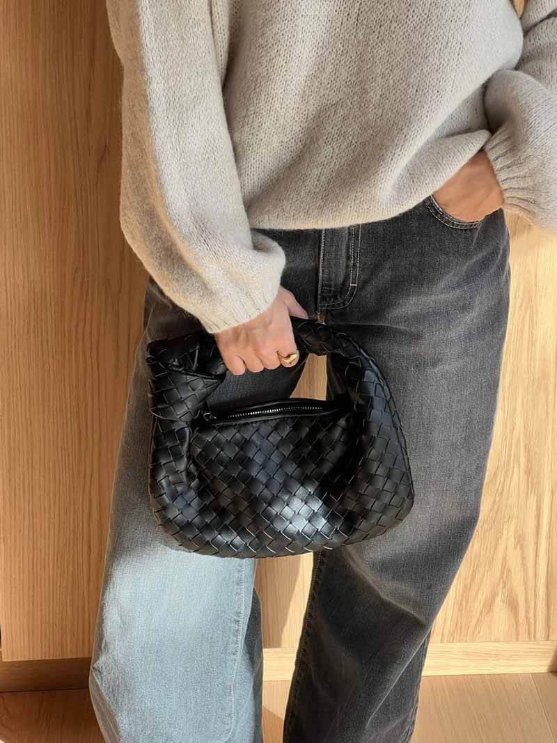 Damen Mini-Handtasche Gewebt 7