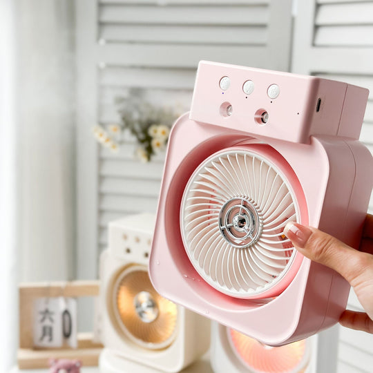 Damen Mini Ventilator USB Tragbar Kompakt 2