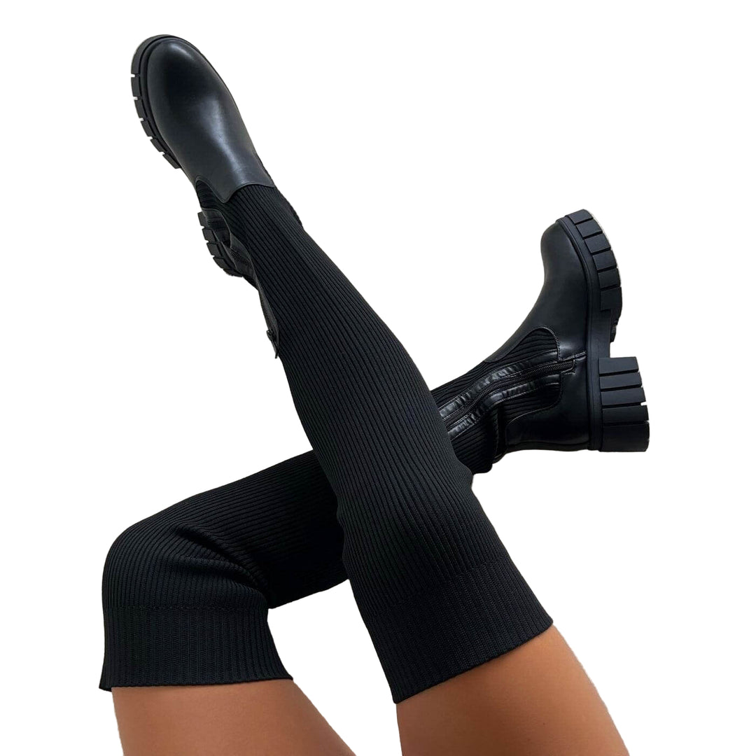 Damen Oberschenkelhohe Stiefel im Trend 0