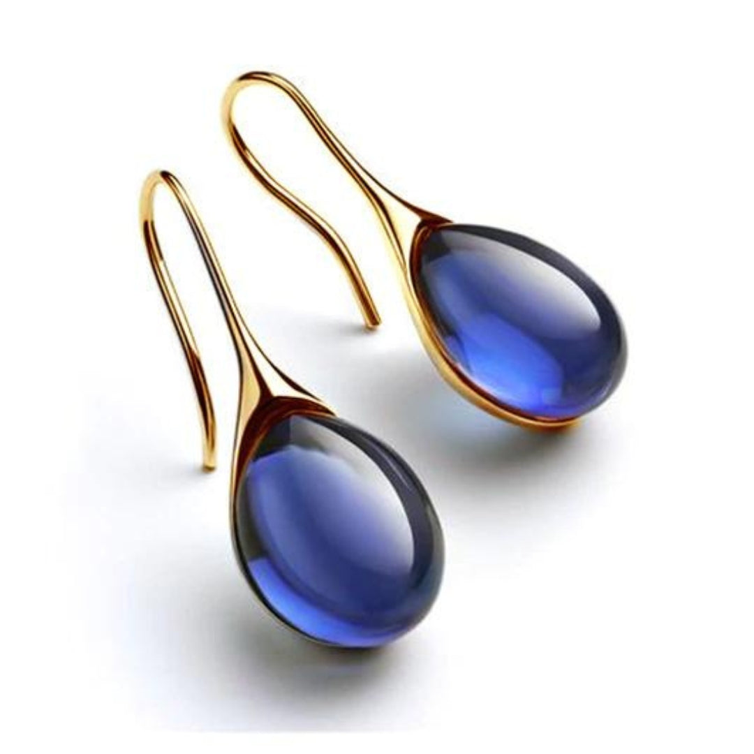 Damen Ohrringe Tropfenform Kristall Glamour 0