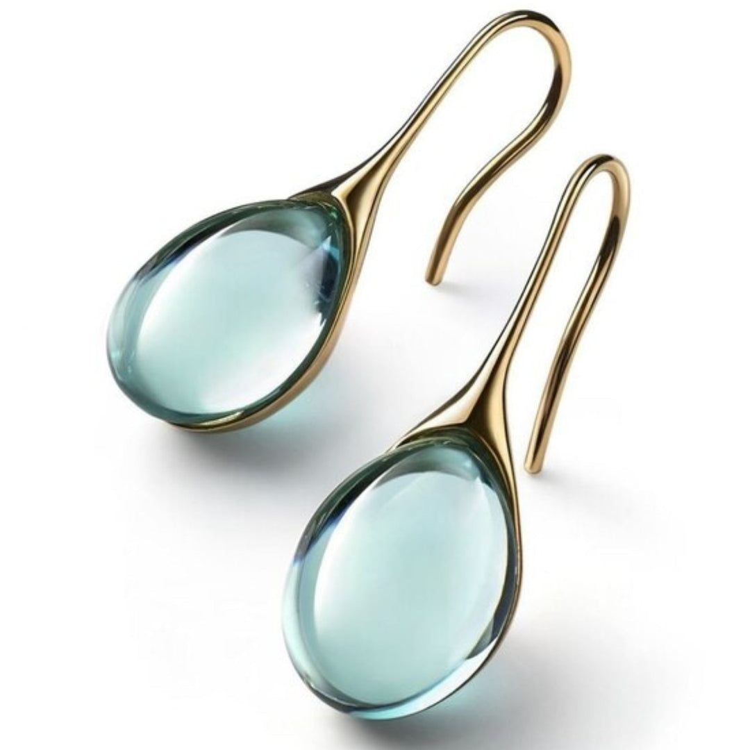 Damen Ohrringe Tropfenform Kristall Glamour 1