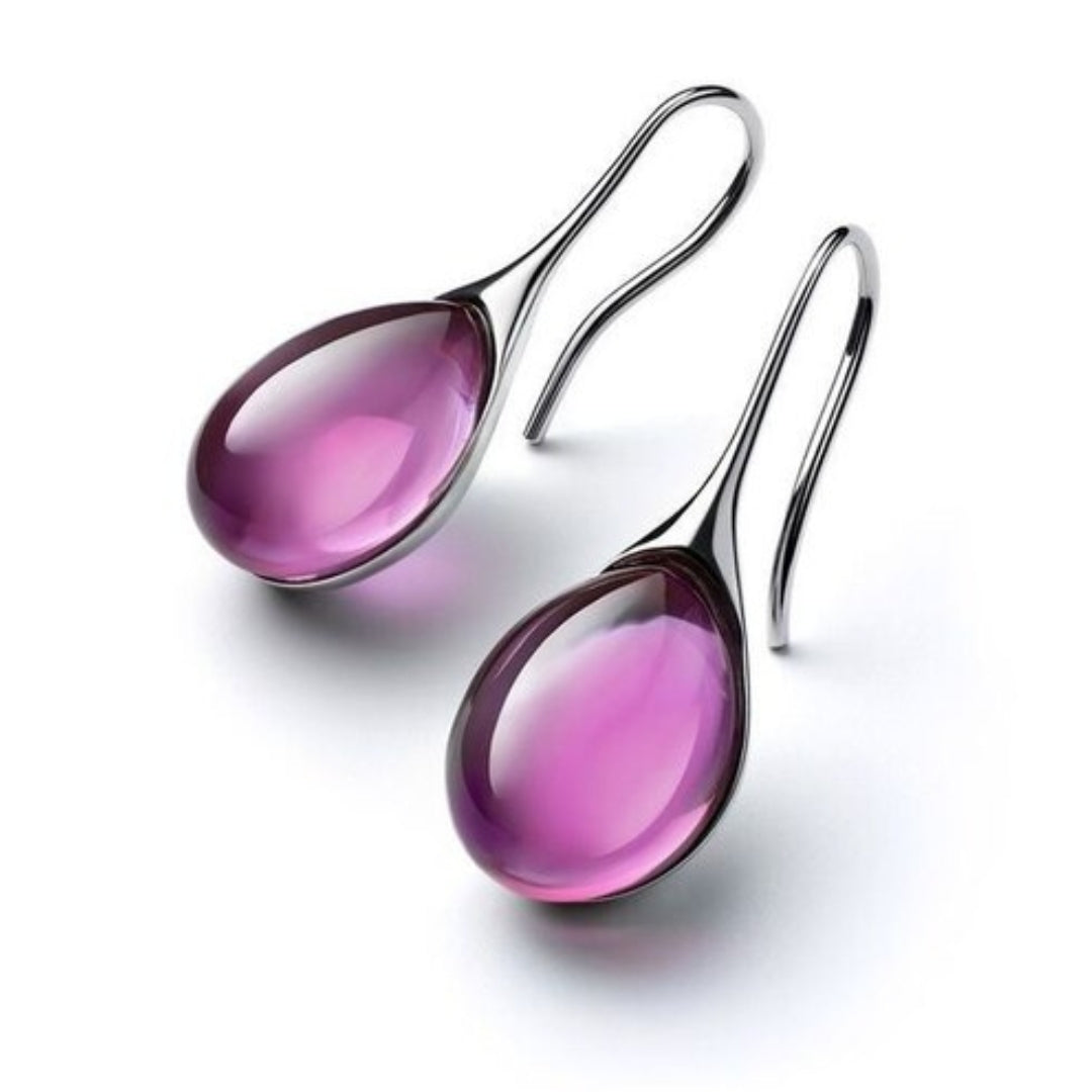 Damen Ohrringe Tropfenform Kristall Glamour 3