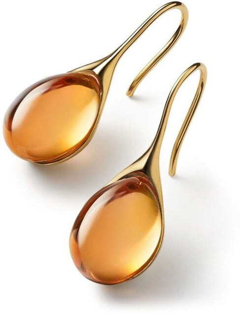 Damen Ohrringe Tropfenform Kristall Glamour 4