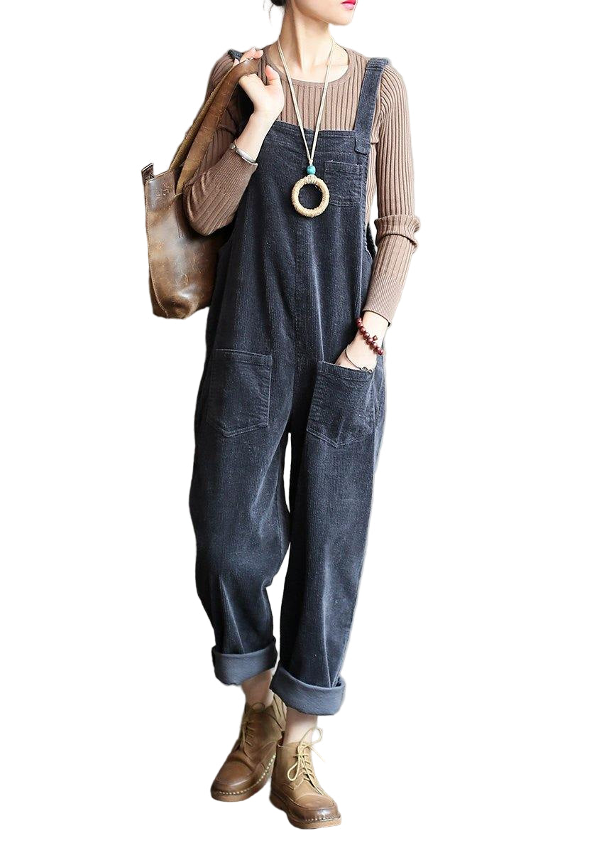 Damen Overall im College-Stil mit weitem Schnitt 0