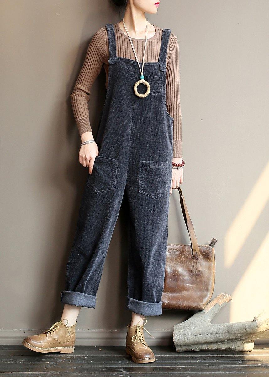 Damen Overall im College-Stil mit weitem Schnitt 1