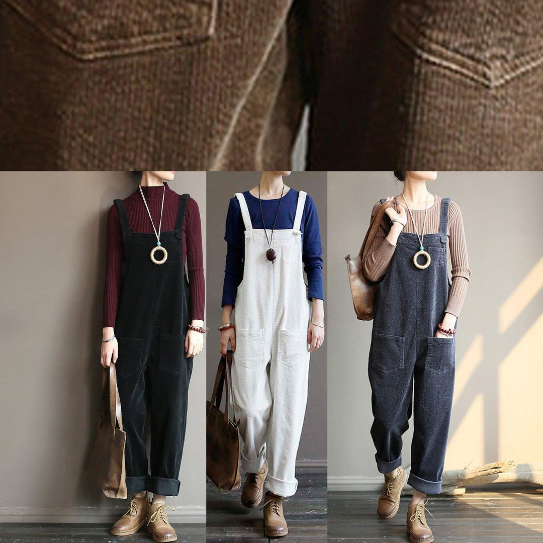 Damen Overall im College-Stil mit weitem Schnitt 4