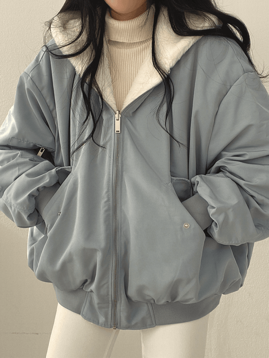 Damen Oversize Winterjacke Modisch 0