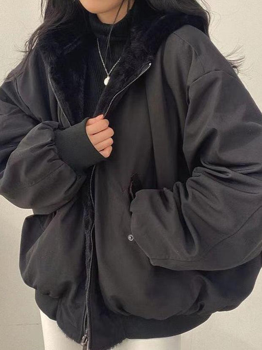 Damen Oversize Winterjacke Modisch 4