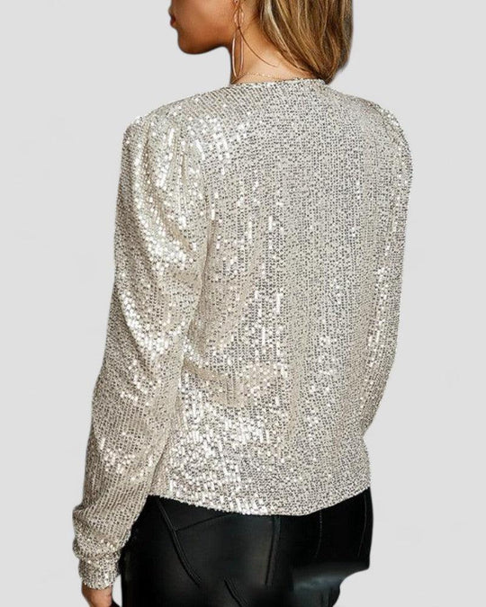 Damen Partyjacke mit Pailletten 1