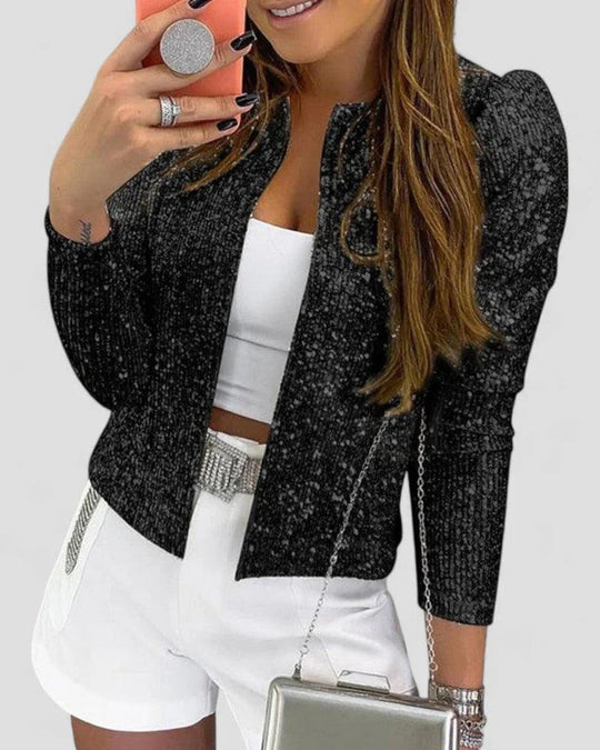 Damen Partyjacke mit Pailletten 2