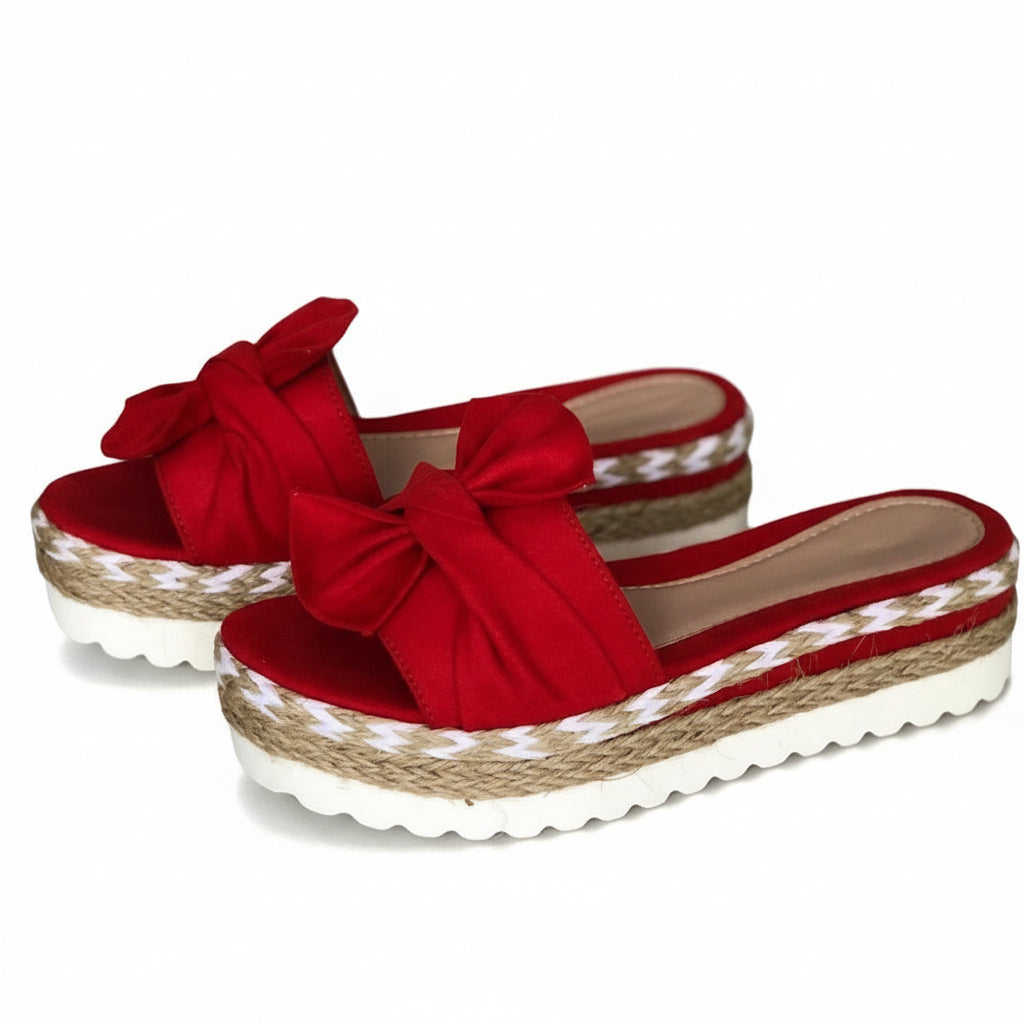 Damen Plateau Sandalen mit Knot-Detail für den Sommer 1