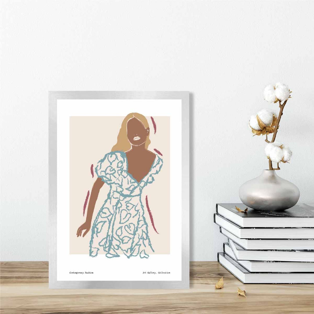 Damen Poster Zeitgenössische Mode Skizze 2