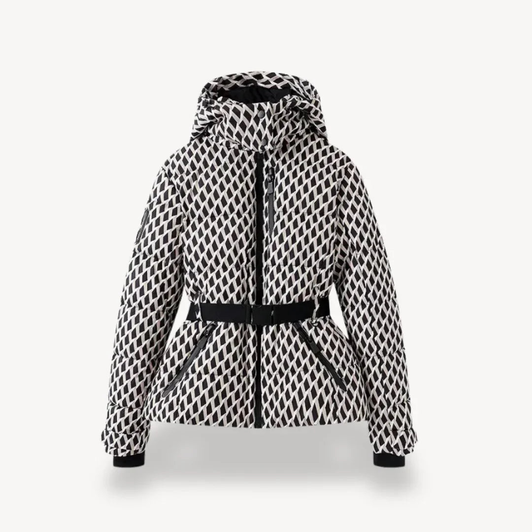 Damen Pufferjacke mit Gürteldesign 1