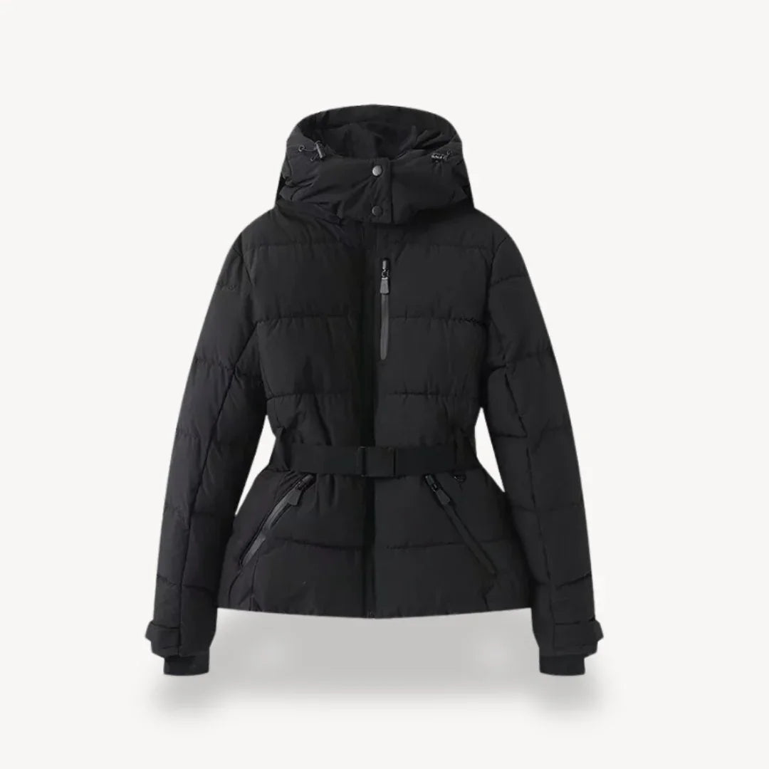 Damen Pufferjacke mit Gürteldesign 3
