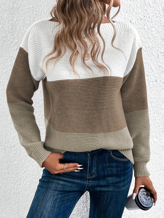 Damen Pullover Eleganter Stil Baumwollmischung Warm 3