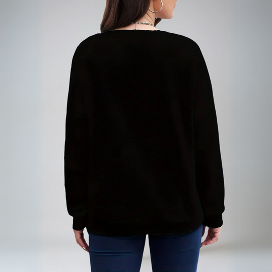 Damen Pullover Herzdesign Relaxed Fit Weicher Stoff 2